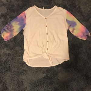 Tie Dye Raglan Top